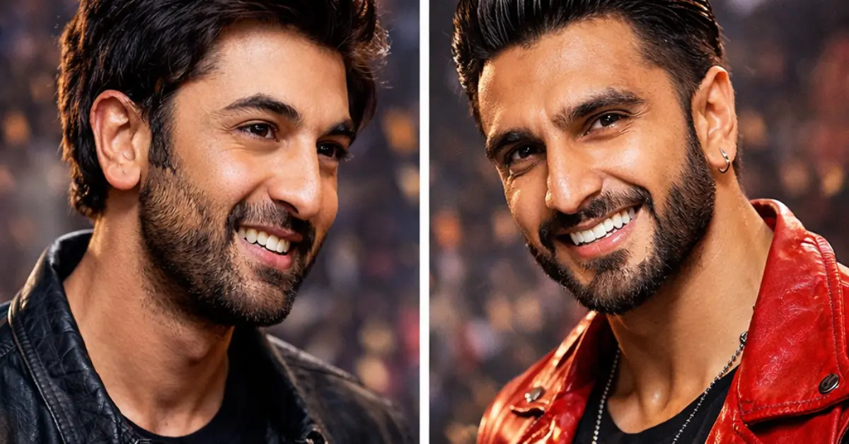 Ranbir Kapoor vs Ranveer Singh education comparison showing academic degree and acting training concept in Bollywood